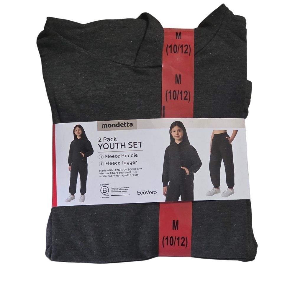 Mondetta Youth Set - Charcoal Hoodie and Jogger